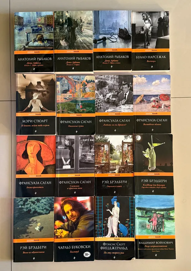 Книги серії «pocket book», мʼяка обкладинка, зменшений формат